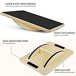 Yes4All 350LBS Professional Wooden Balance Board for Leg Workout, Anti-Slip Rocker Board, Wobble Board for Standing Desk - Image 3