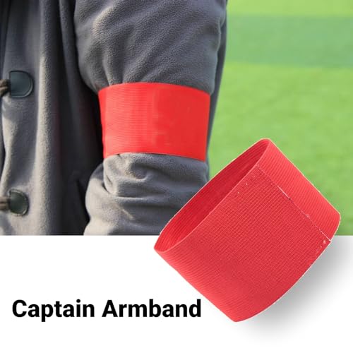 Socobeta Team Sports Groups Football Captain Armband Football Band Soccer Captain's Armband (Red) - Image 3