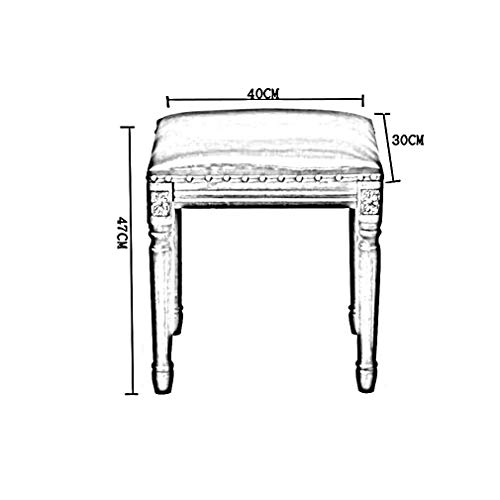 Tabouret de courtoisie en bois bleu autour de la table de repas