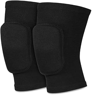 Protective Knee Pads Volleyball Knee Pads Non Slip Knee Brace Soft Knee Pads Knee Sleeve for Dance Basketball Running Football Jogging Cycling for Womens Mens Breathable Knee Protector, Black, M Size