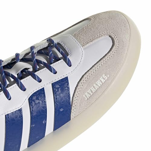 Image of adidas Men's NCAA Team Barreda Decode, White /Collegiate Royal /Team Power Red /Kansas University, 8.5