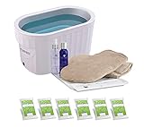Therabath Professional Paraffin Wax Bath + Hand ComforKit ThermoTherapy Heat Professional Grade TB6 by WR Medical - 6lbs Lavender Harmony