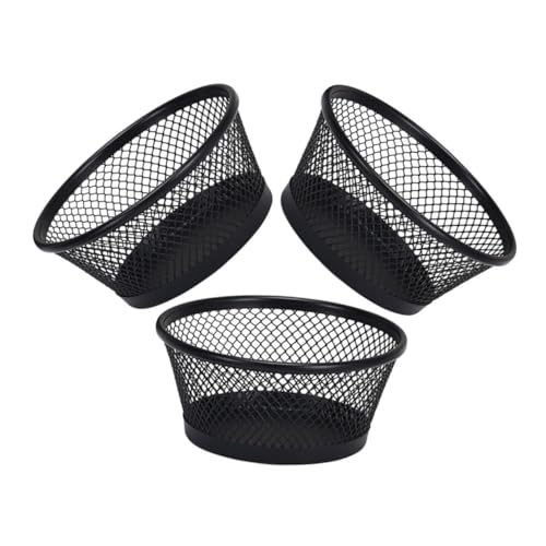 DOITOOL Metal Paperclip Storage Holder Desktop Paper Clip Organizer Mesh Binder Clip Cylinder for Desk Supplies