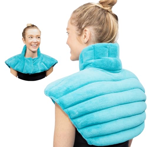 NatraCure Microwave Heating Pad for Neck, Shoulders and Back - Heated Wrap & Microwavable Warmer Moist Heating Pad with SmartBead Technology - Physical Therapy FSA, HSA, Spa Gifts - 1PK