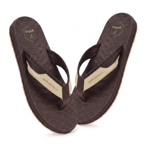 Image of YOHO Bubbles Men Ortho slippers | Soft comfortable and stylish flip flop slippers for Men in exciting colors |Lightweight | Anti Skid | Daily Use Chappal