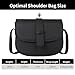 PU Leather Crossbody Bag Shoulder Bag for Women, Large Compartment Suitable to Credit Card, Wallets(Black)