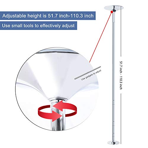 Voilamart Dancing Pole For Home Spinning Static Dance Pole, Beginner And Professional, Removable For Fitness Apartment Club Party Pub Portable Pole Dance #TOP3