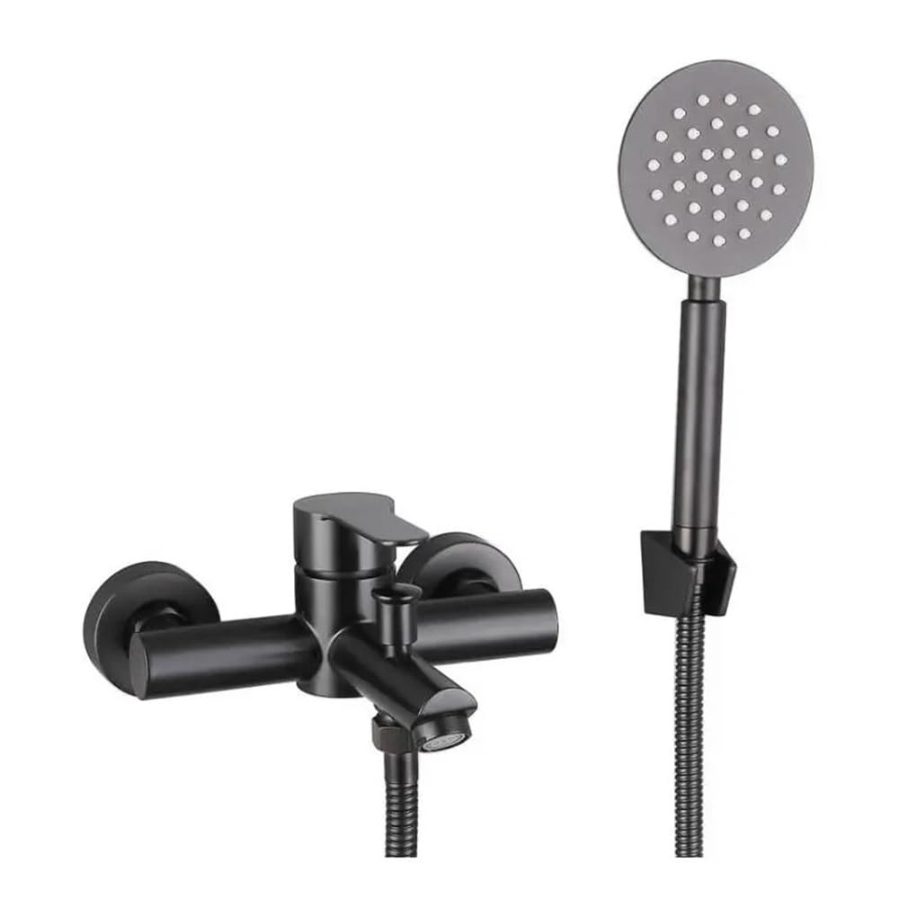 Robinet de douche en acier inoxydable 304 noir de salle de bains YG-001
