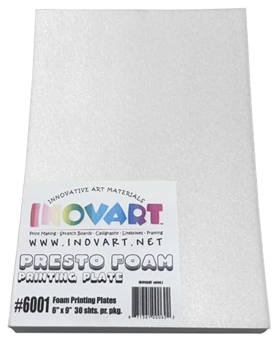 Inovart Presto Foam Printing Plates, 6 Inovart Presto Foam Printing Plates, 6