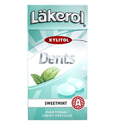 Cloetta Lakerol Dents Sweetmint pastillas 24 cajas of 36g