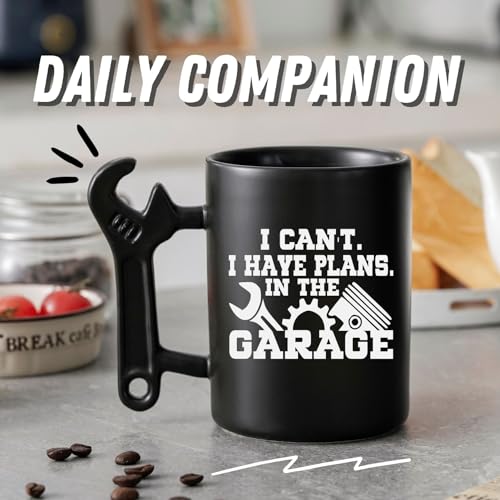 Taza de cerámica con asa llave 13.5 oz miniatura 3