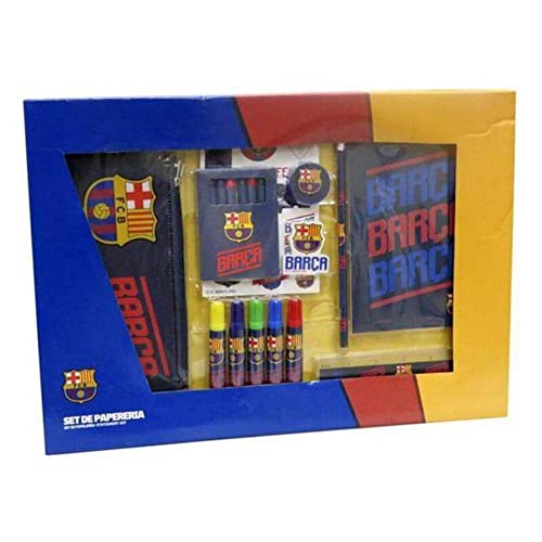 Fc Barcelona - Set De Papelería De 20 Piezas, Material Escolar, Para Niños, Accesorio Multicolor, Producto Oficial Cyp Brands