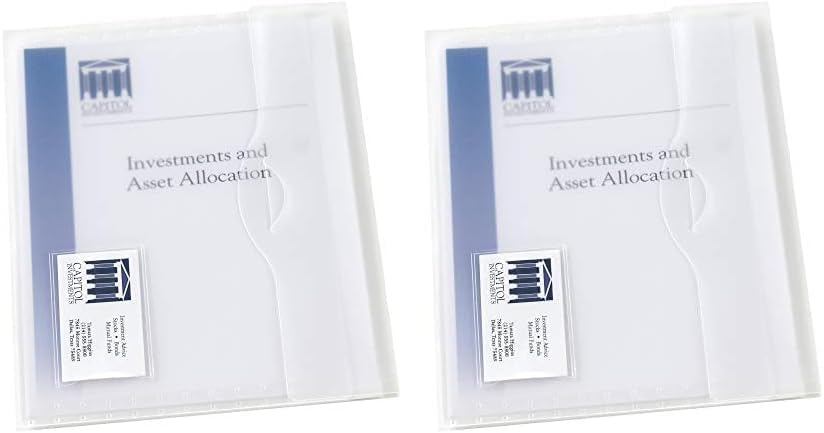 Miniatura 1 de Avery Cartera translúcida para documentos, organizador de documentos de viaje transparente, con capacidad para hasta 50 páginas (72278), 1 funda