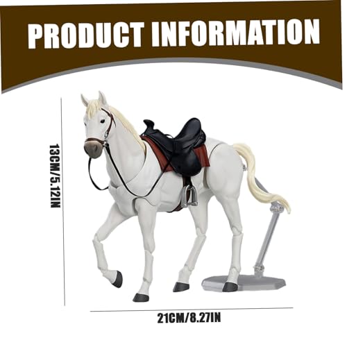 Statue cheval miniature avec licol et longe pour vitrine