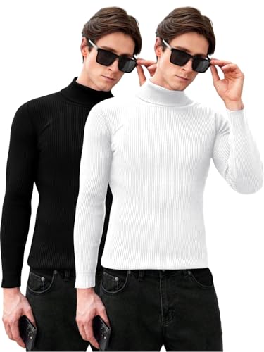 Image of Men's Stylish Turtle Neck Sweater| Winter Turtle Neck Sweatshirt for Men|High Neck Pullover Full Sleeve Winter (Sweater) for Men|