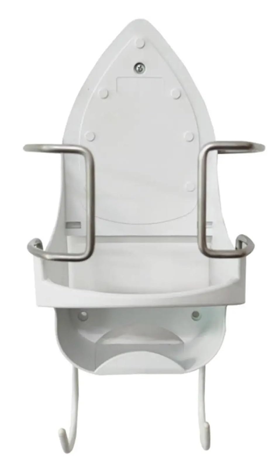ENWWCH Wall Ironing Board Sturdy Iron Stand Rack Door Hanger Hook Over The Holder For Bathroom(WHITE)
