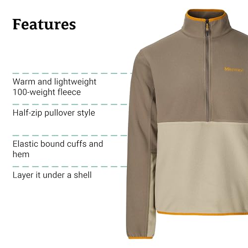 Image of MARMOT Men's Rocklin 1 /2 Zip, Lightweight Fleece Pullover Jacket