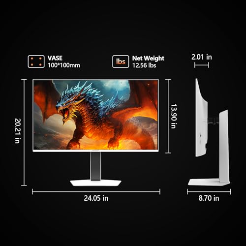 INNOCN 27" QD-OLED 2K QHD 2560 x 1440P 280Hz 240Hz PC Computer Gaming Console Monitor, G-Sync Compatible, 0.03ms, HDR400, 10Bits, HDMI 2.1, DisplayPort, Speaker, Adjustable Stand - 2780s - Image 8
