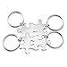 Sunligoo 4X Puzzle Schlüsselanhänger aus Edelstahl Partner Freundschaft Schlüsselbund Schlüsselring Keychain mit Persönlichen Gravur
