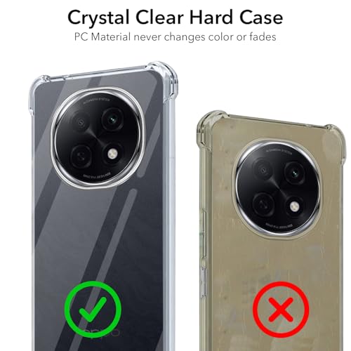 Image of Jkobi Shockproof Crystal-Clear Back Cover for Oppo F29 Pro (Anti Yellow Case | Drop & Camera Protection | Hard Polycarbonate)