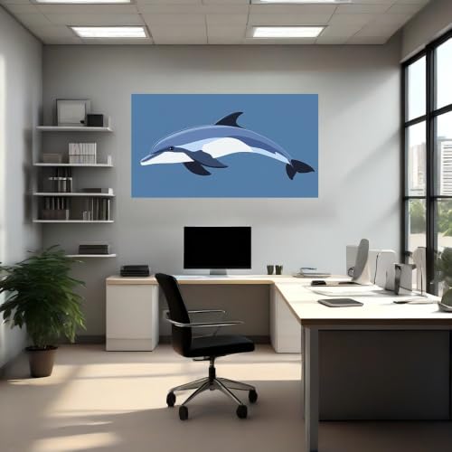 Vinilo pared delfines autoadhesivo impermeable resistente para cocina 4