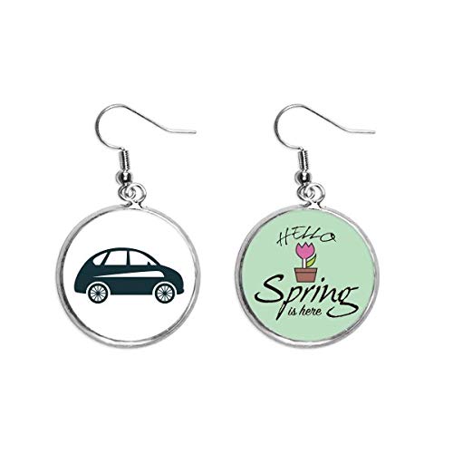 Pendientes de coches clasicos verdes para lucir en terrazas este primavera