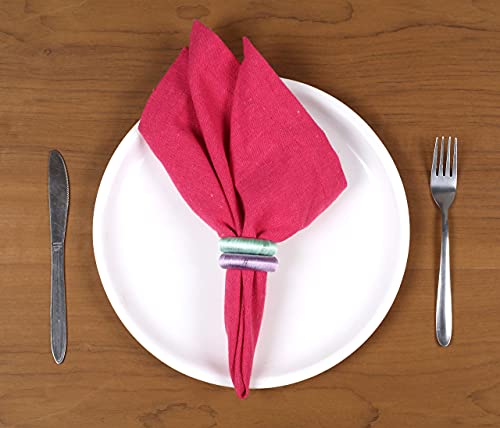 Spring Napkin Rings Set Of 24, Pastel Color Napkin Holders, Napkin Rings Bulk For Party Decoration, Dinning Table, Everyday, Family Gatherings - A Great Tabletop Décor #TOP3