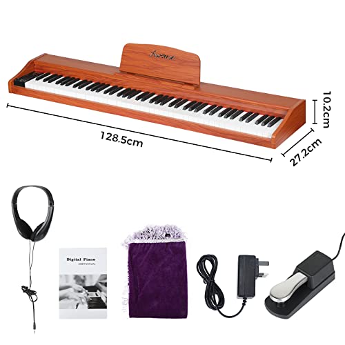 Asmuse Piano numérique 88 touches Marron - Les Beatles, Paul McCartney, John Lennon, RIngo Starr, George Harrison Asmuse Piano numérique 88 touches Marron – Image 7