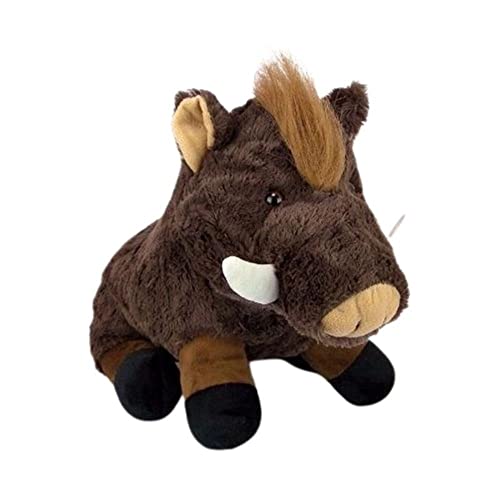 Javali de Pelúcia Realista 30cm Fizzy