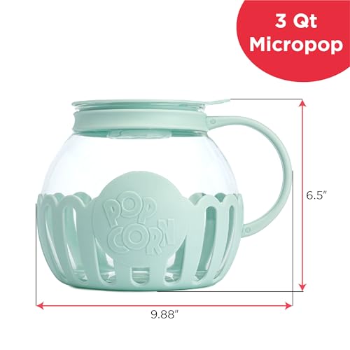 14. Ecolution Micro-Pop Microwave Popcorn Popper – 3-Quart, BPA-Free Glass