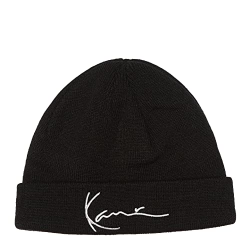 Karl Kani Signature Fisherman Beanie Wintermütze (one Size, Black)