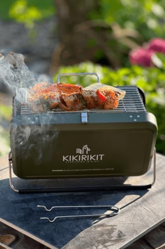 Barbacoa portátil plegable KIKIRIKIT para cocinar sin ocupar espacio 3