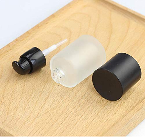 Lot De 2 Flacons Pompe Verre Ambré 100 Ml - Rechargeables Pour Cosmétiques, Huiles Essentielles, Fond De Teint