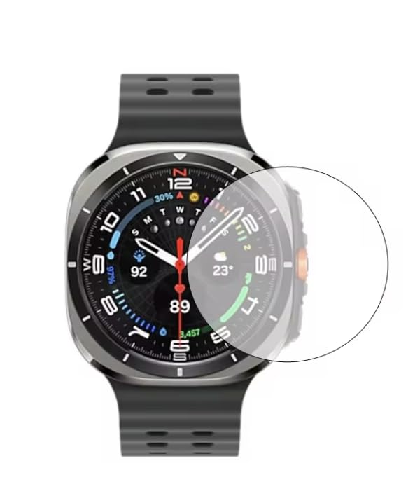 Meyaar Tempered Glass for Galaxy Watch Ultra 7 47mm Screen Protector, Tempered Glass Protectors Accessories Compatible with Samsung Galaxy Watch Ultra 47mm (NOT for Others Models) (Pack of 1) (B0DD4HGMFM) Amazon Price History, Amazon Price Tracker