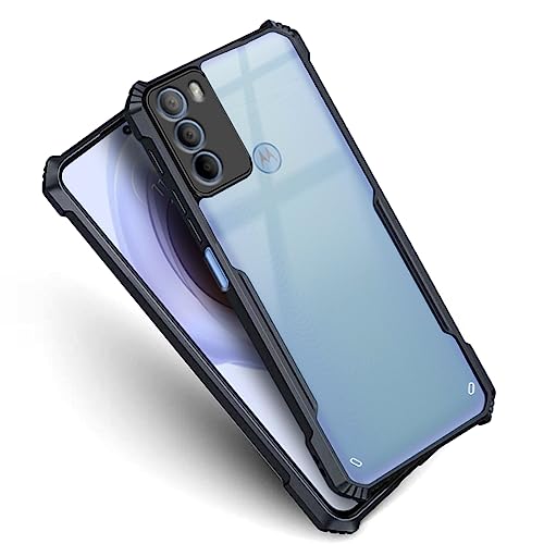 Image of Fashionury Crystal Clear Back Cover Case for Motorola G31 | 360 Degree Protection | Transparent Back Cover Case for Motorola G31 Black Bumper