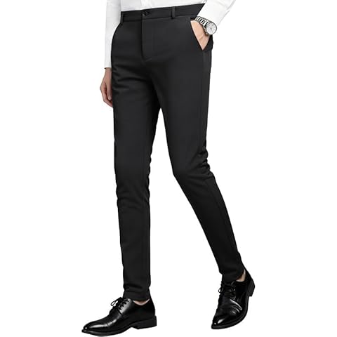 MAGE MALE Skinny Stretch Dress Pants Cover