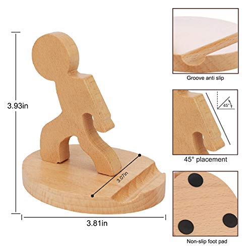 QiCheng&LYS Portacellulare Tavolo Legno, Porta