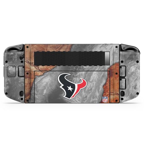 Skin vinyle NFL Houston Texans texture bois et résine haut de gamme pour Lenovo Legion Go