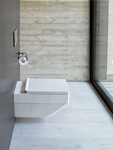 Duravit Toilet seat Vero Air, Soft Close Toilet seat, Urea thermoset Toilet lid, Toilet Cover with Stainless Steel Hinges, White - Image 4