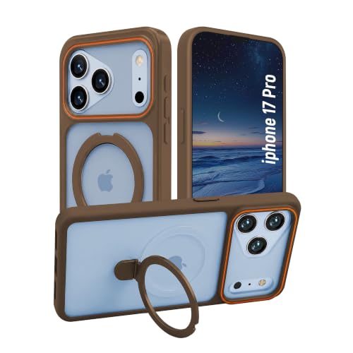 Image of AIBEX Back Cover Case for Apple iPhone 17 MagSafe Compatible | Slim Case with Wireless Charging Support Anti-Scratch, Shockproof, Anti-Fingerprint & Lightweight Military-Grade Protective Cover - Brown