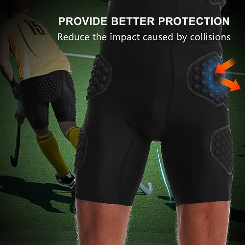 Ropa interior protectora de cadera con acolchado antiimpactos para deporte 2