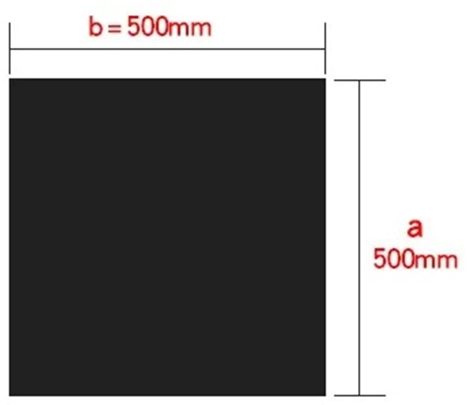 Joint en caoutchouc nitrile Buna, 500 x 500 mm, épaisseur: 1 mm, 1,5 mm, 2 mm, 3 mm, 4 mm(1.5mm)