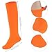 Dxhycc Youth Baseball Socks and Belt Combo Set Softball Baseball Socks and Elastic Waist Belt for Youth Boys Girls, Orange