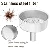 Coffee Pot Replace Funnel for Mocha Espresso Pots 2 Cup Aluminum Filter, Moka Pot Funnel replace(1 Pcs)