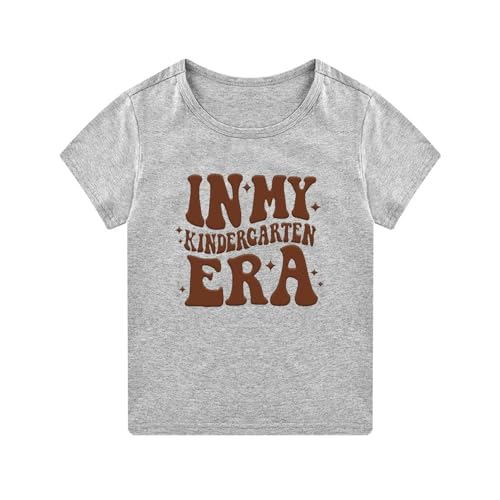 Toddler Boys Girls Short Sleeve to School Shirt First Day to School Short Sleeve Tees Summer Baby Boy Clothes