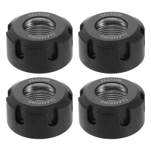 Écrous de serrage ER25UM M32 sourcing map pour mandrin de fraisage CNC, lot de 4 pièces
