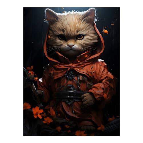 Peinture diamant chat POLIUAWS kit anti-stress pour adulte complet