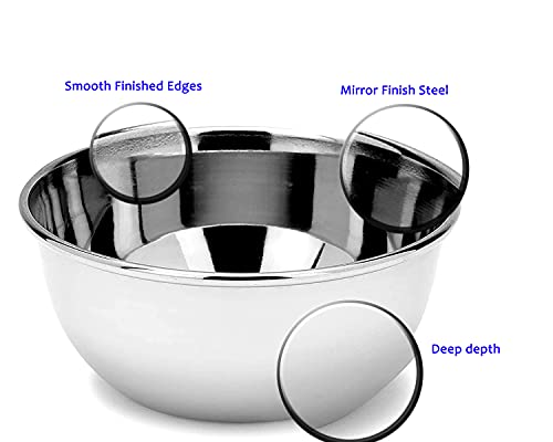Image of BLeaf Stainless Steel-Serving Bowl /Vati /Katori Pack of 6 (250ml Each)