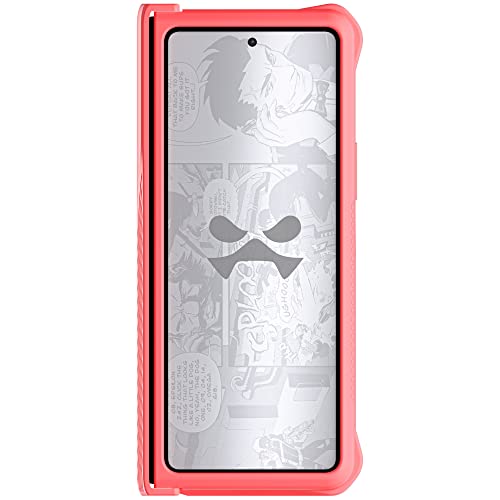 Funda Galaxy Z Fold4 EXEC rosa con billetera desmontable y blindaje total para bisagras 7