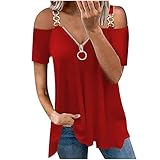 【Features】 Kurzarmhemden, einfarbig, leichte Tanks für Damen, schmal geschnittenes T-Shirt, Basic-Tuniken, tiefer V-Ausschnitt, Sommertops für Damen. Print, Tunika-Oberteile .